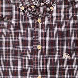 Burberry Black and Red Checkered Shirt